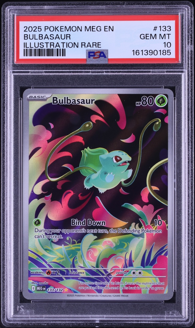 2025 Pokemon Mega Evolution IR Bulbasaur #133 PSA 10 GEM MINT