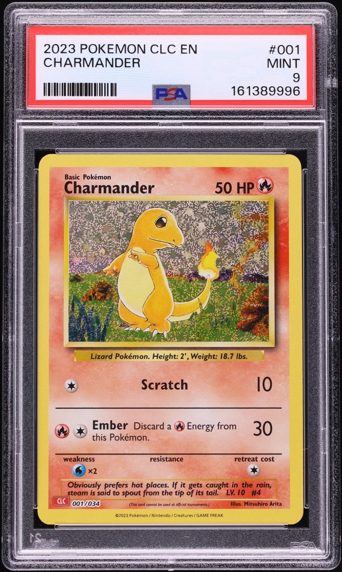 2023 Pokemon TCG Classic Collection Holo Charmander #1 PSA 9 MINT