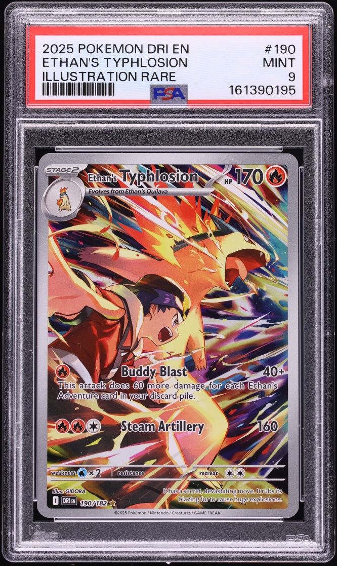 2025 Pokemon Scarlet & Violet Destined Rivals IR Ethan's Typhlosion #190 PSA 9 MINT