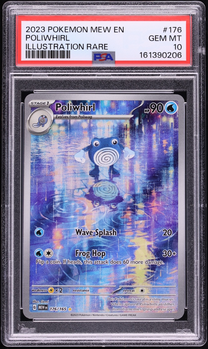 2023 Pokemon Scarlet & Violet 151 IR Poliwhirl #176 PSA 10 GEM MINT