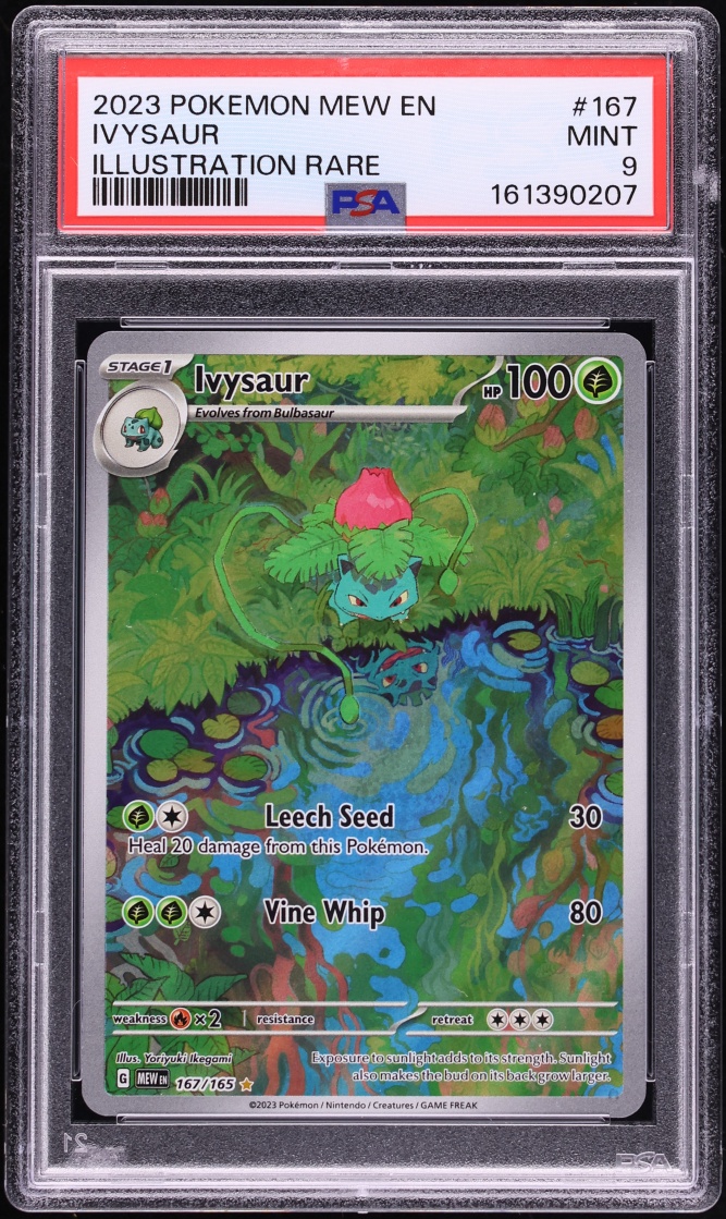 2023 Pokemon Scarlet & Violet 151 IR Ivysaur #167 PSA 9 MINT