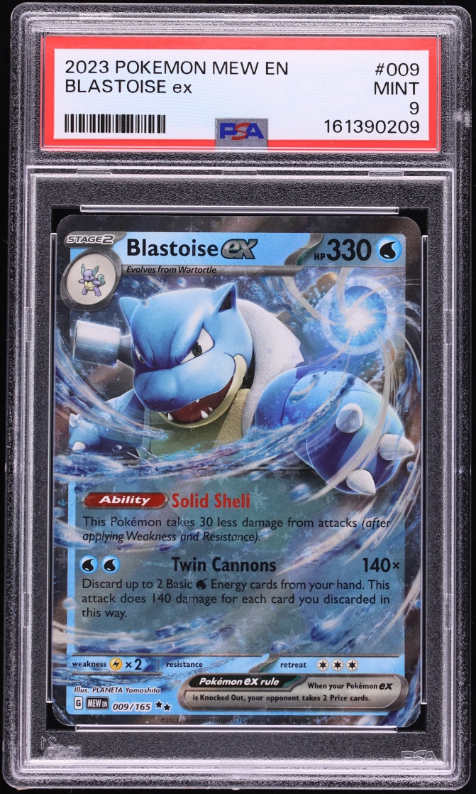 2023 Pokemon Scarlet & Violet 151 Holo Blastoise Ex #9 PSA 9 MINT