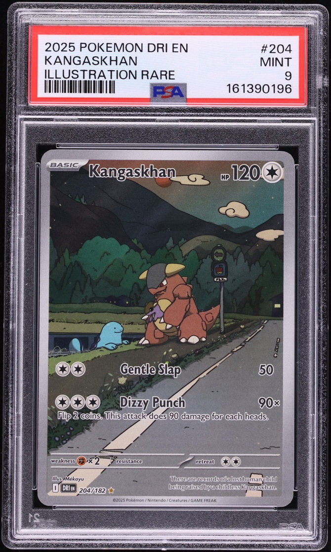 2025 Pokemon Scarlet & Violet Destined Rivals IR Kangaskhan #204 PSA 9 MINT