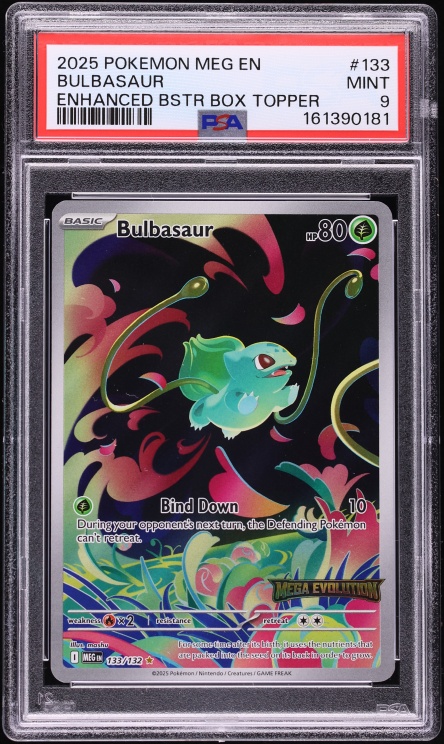 2025 Pokemon Japanese Mega Brave AR Bulbasaur #064 CGC 8 NM-MT on