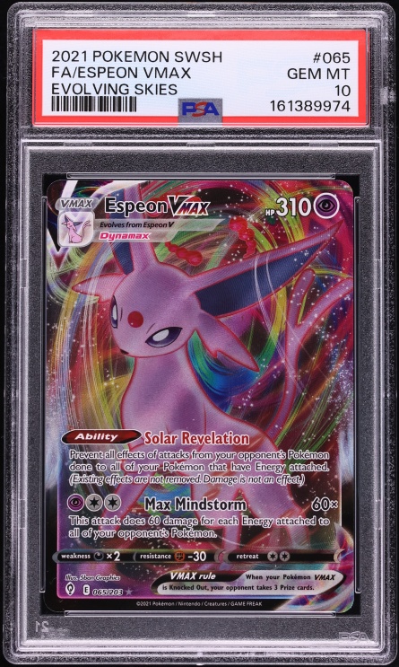 2021 Pokemon Japanese SWSH Eevee Heroes VMAX Espeon VMAX #4 CGC 10