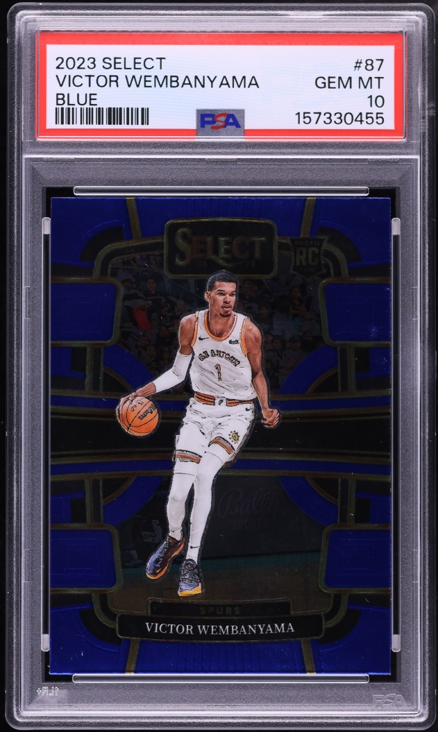 2023 Select Concourse Blue Victor Wembanyama ROOKIE #87 PSA 10 GEM MINT