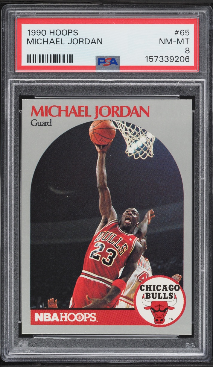 1990 Hoops Michael Jordan #65 PSA 8 NM-MT