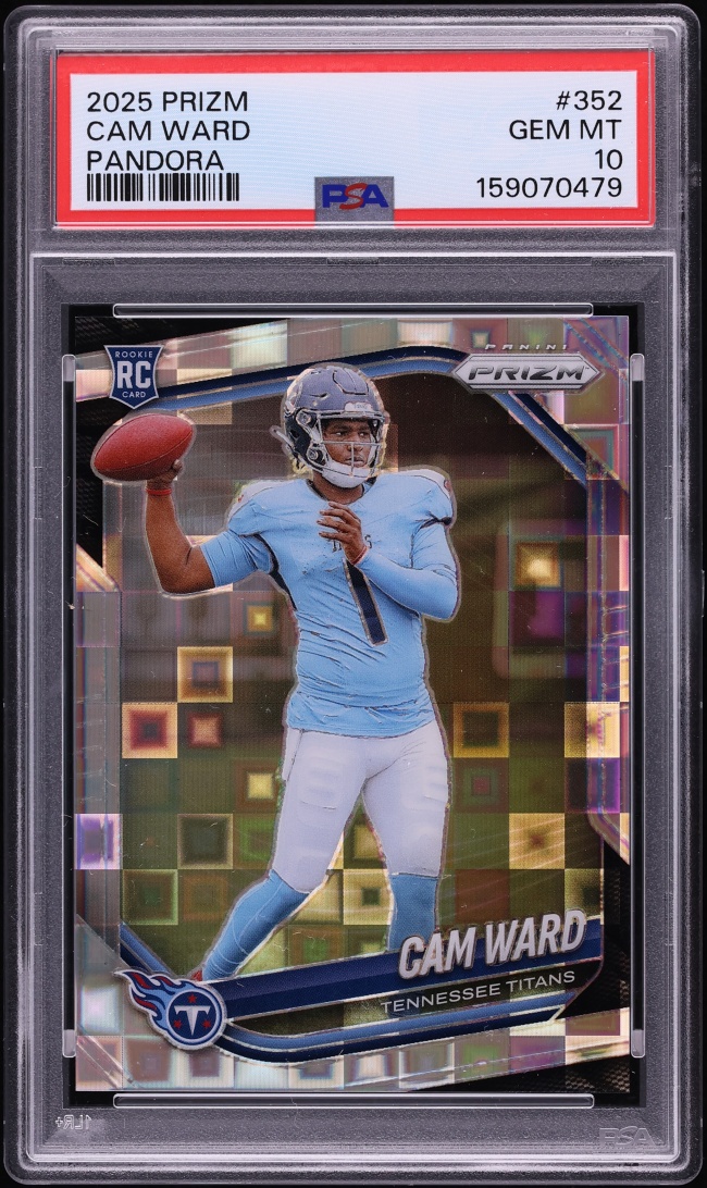 2025 Panini Prizm Pandora Cam Ward ROOKIE /400 #352 PSA 10 GEM MINT