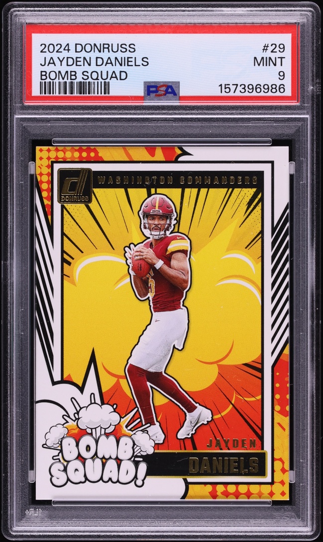 2024 Donruss Bomb Squad Jayden Daniels ROOKIE #29 PSA 9 MINT