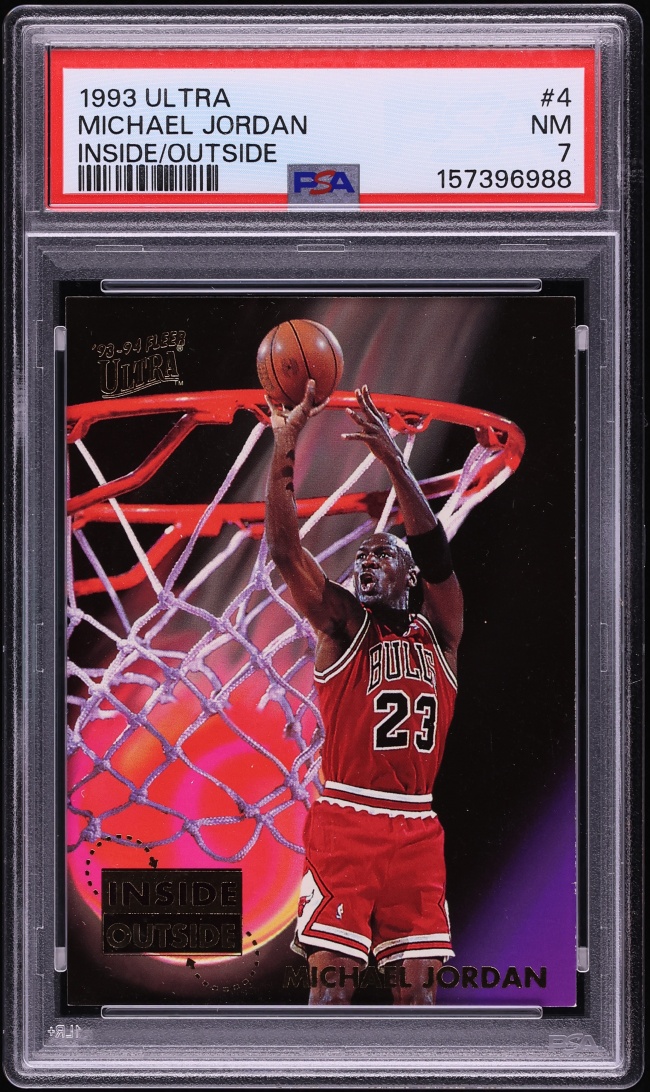 1993 Ultra Inside Outside Michael Jordan #4 PSA 7 NRMT