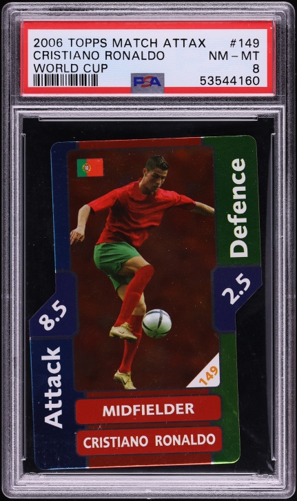 2006 Panini World Cup Germany Cristiano Ronaldo #169 PSA 8 NM-MT