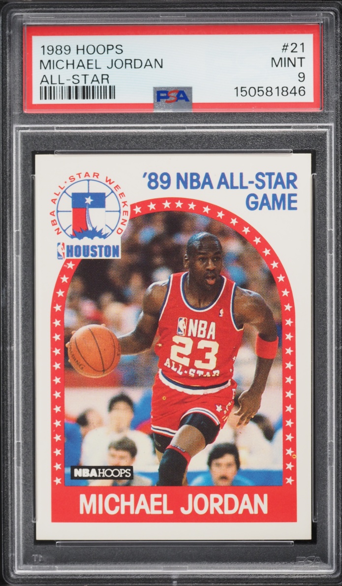1989 Hoops Michael Jordan ALL-STAR #21 PSA 9 MINT