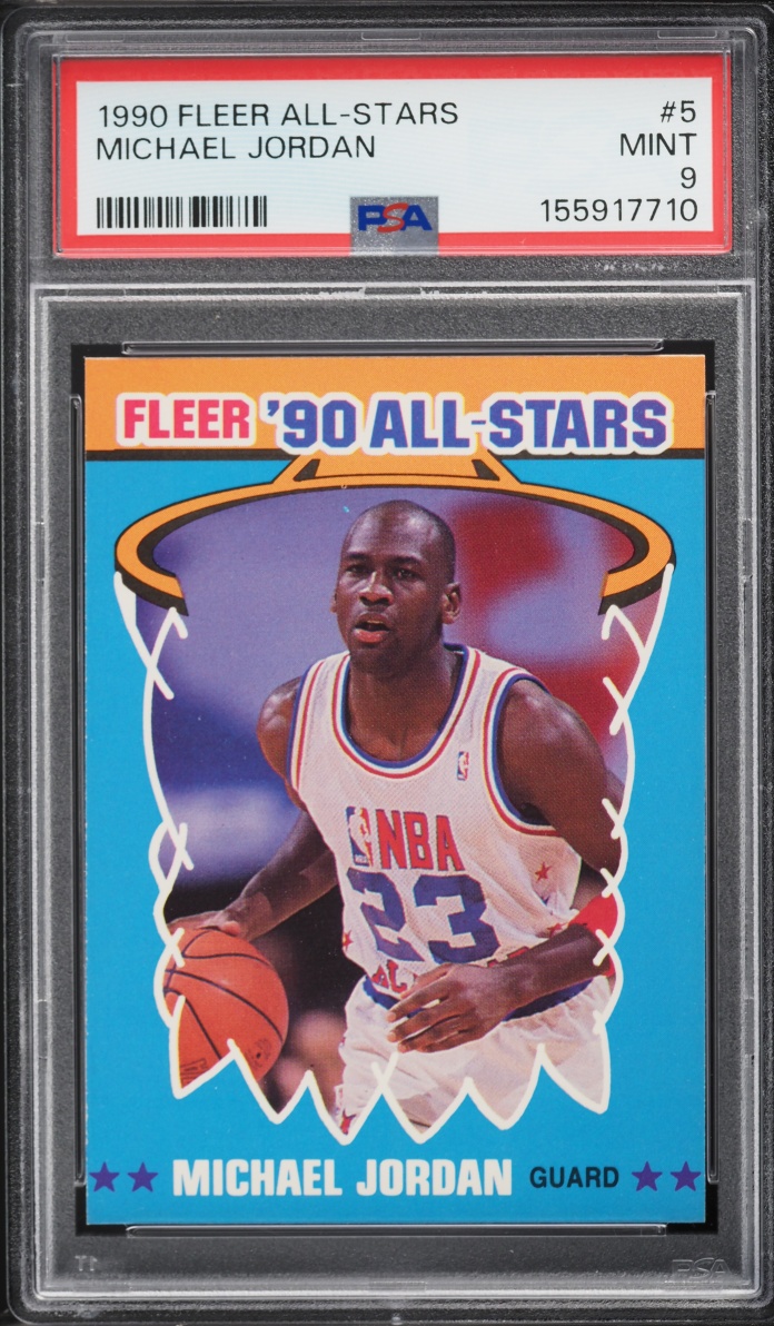 1990 Fleer All-Stars Michael Jordan #5 PSA 9 MINT
