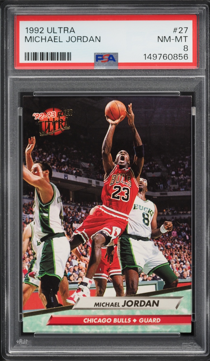 1992 Ultra Basketball Michael Jordan #27 PSA 8 NM-MT
