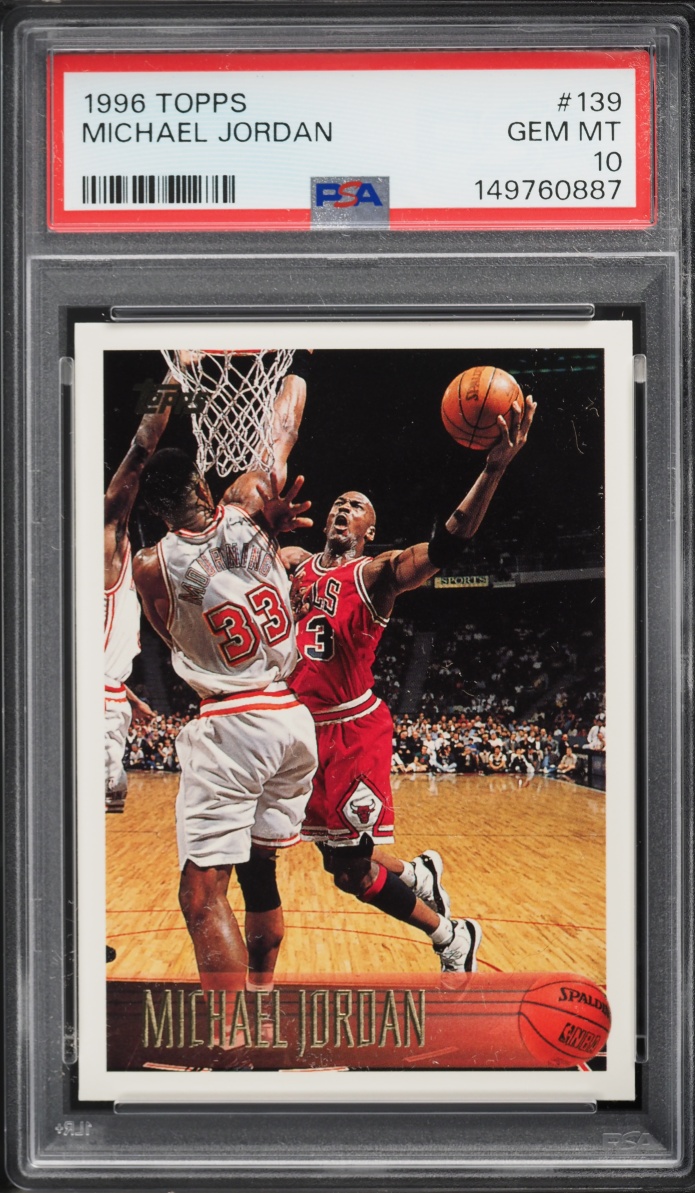 1996 Topps Basketball Michael Jordan #139 PSA 10 GEM MINT