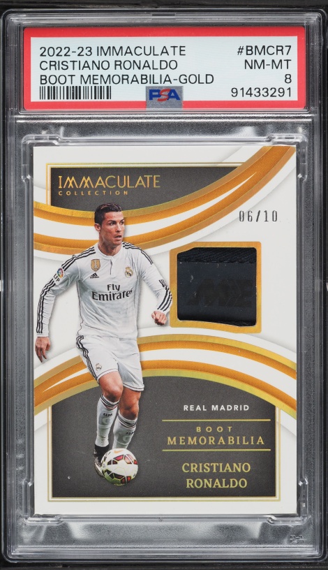 2017 Immaculate Soccer White Box Cristiano Ronaldo PATCH AUTO 1/1