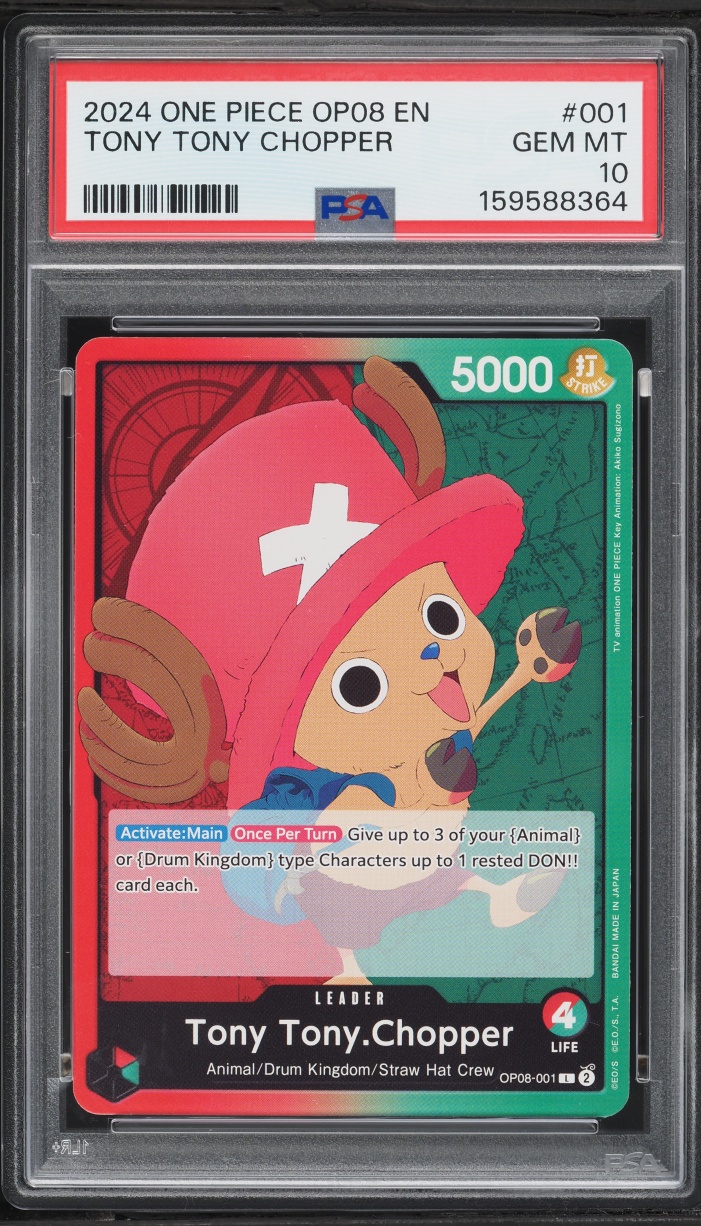 2024 One Piece Two Legends Tony Tony Chopper #001 PSA 10 GEM MINT