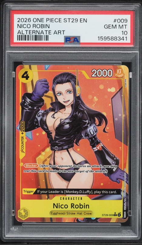 2024 One Piece 1st Anniversary Set Nico Robin #OP01-017 PSA 10 GEM