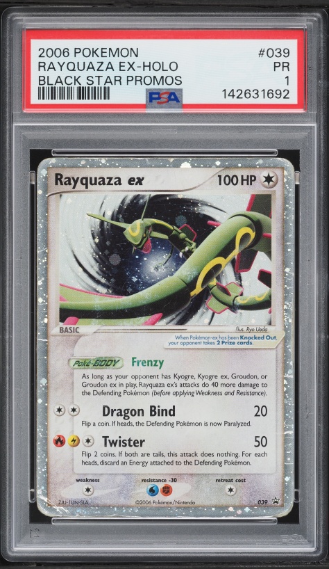 2006 Pokemon Promo Holo Rayquaza Ex #39 PSA 1 PR