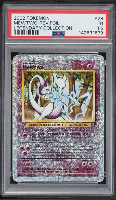 2002 Pokemon Legendary Collection Reverse Holo Vulpix #98 PSA 9