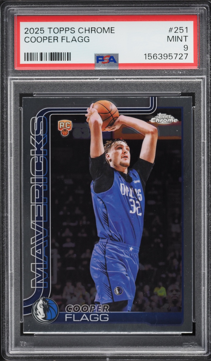 2025 Topps Chrome Cooper Flagg ROOKIE #251 PSA 9 MINT