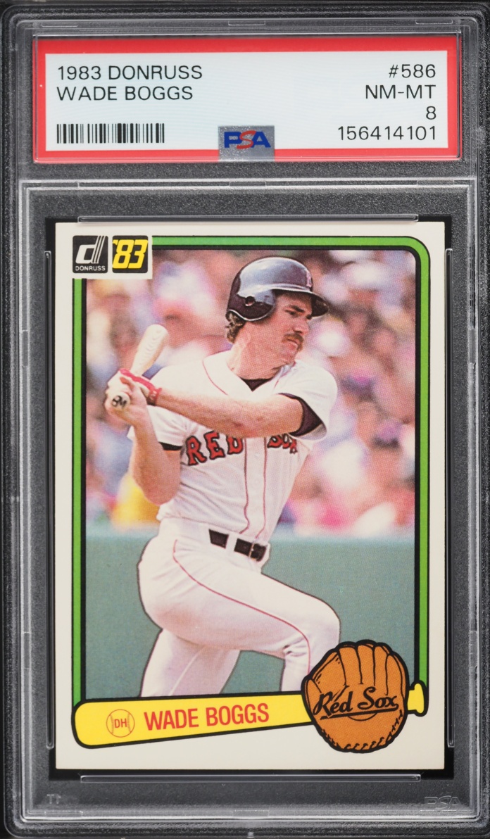 1983 Donruss Wade Boggs ROOKIE #586 PSA 8 NM-MT