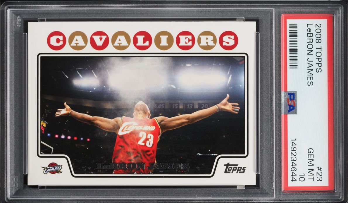 2008 Topps Basketball LeBron James #23 PSA 10 GEM MINT