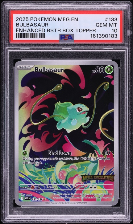 2025 Pokemon Japanese Mega Brave AR Bulbasaur #64 CGC 9 MINT on