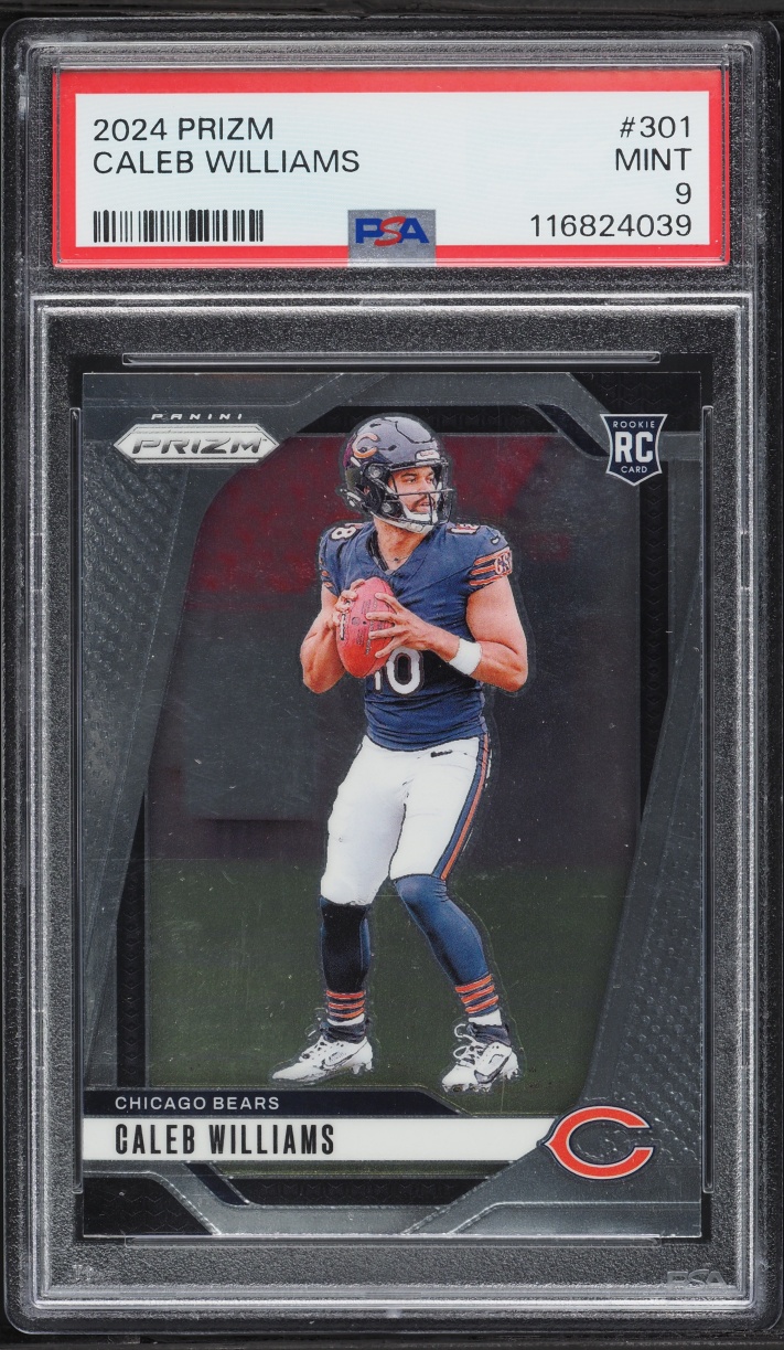 2024 Panini Prizm Caleb Williams ROOKIE #301 PSA 9 MINT