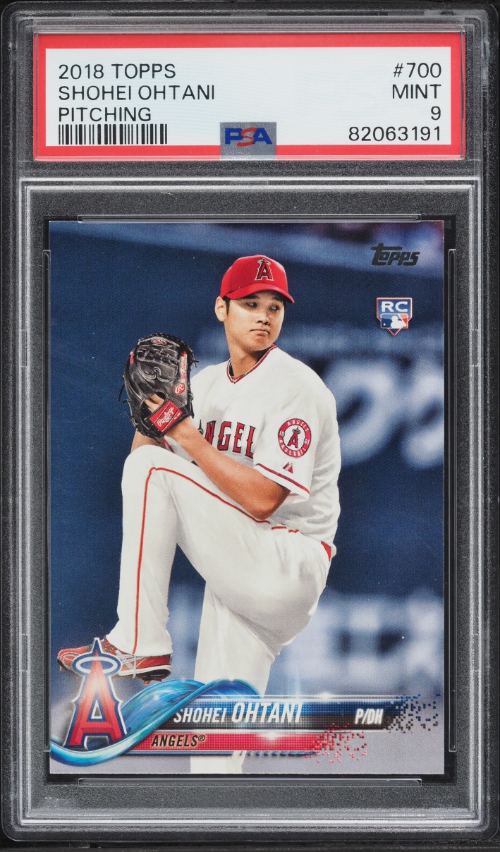 2018 Topps Pitching Shohei Ohtani ROOKIE #700 PSA 9 MINT