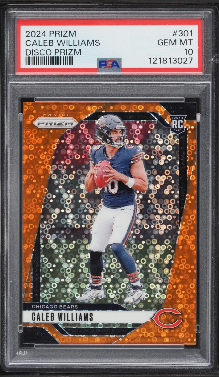 2024 Panini Prizm Disco Caleb Williams ROOKIE #301 PSA 10 GEM MINT