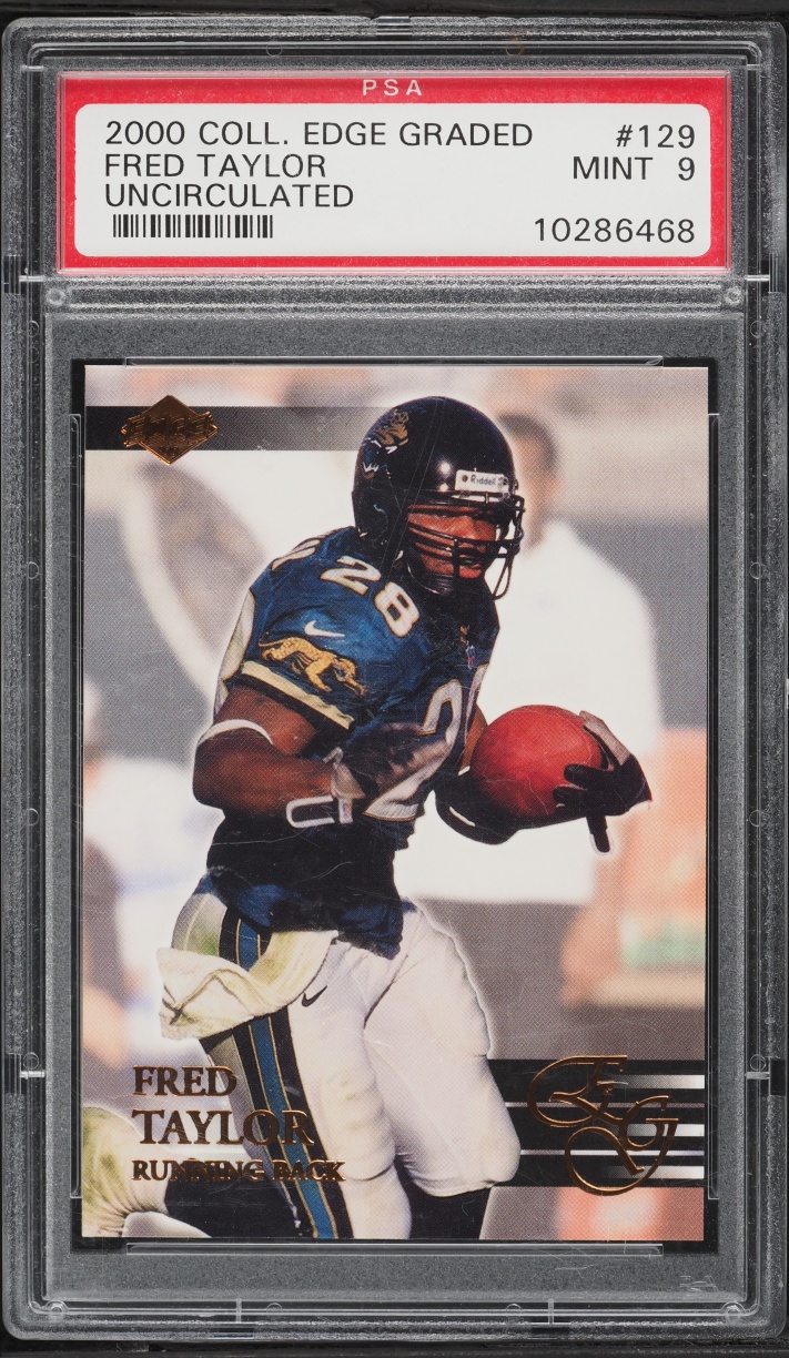 2000 Collector's Edge Graded Uncirculated Fred Taylor #129 PSA 9 MINT