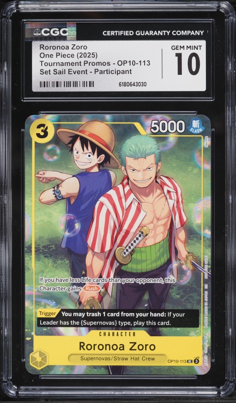 2025 One Piece Japanese Promo Official Event Prize SR Roronoa Zoro