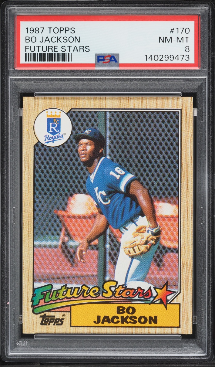1987 Topps Future Stars Bo Jackson ROOKIE #170 PSA 8 NM-MT