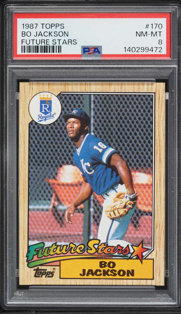 1987 Topps Future Stars Bo Jackson ROOKIE #170 PSA 8 NM-MT
