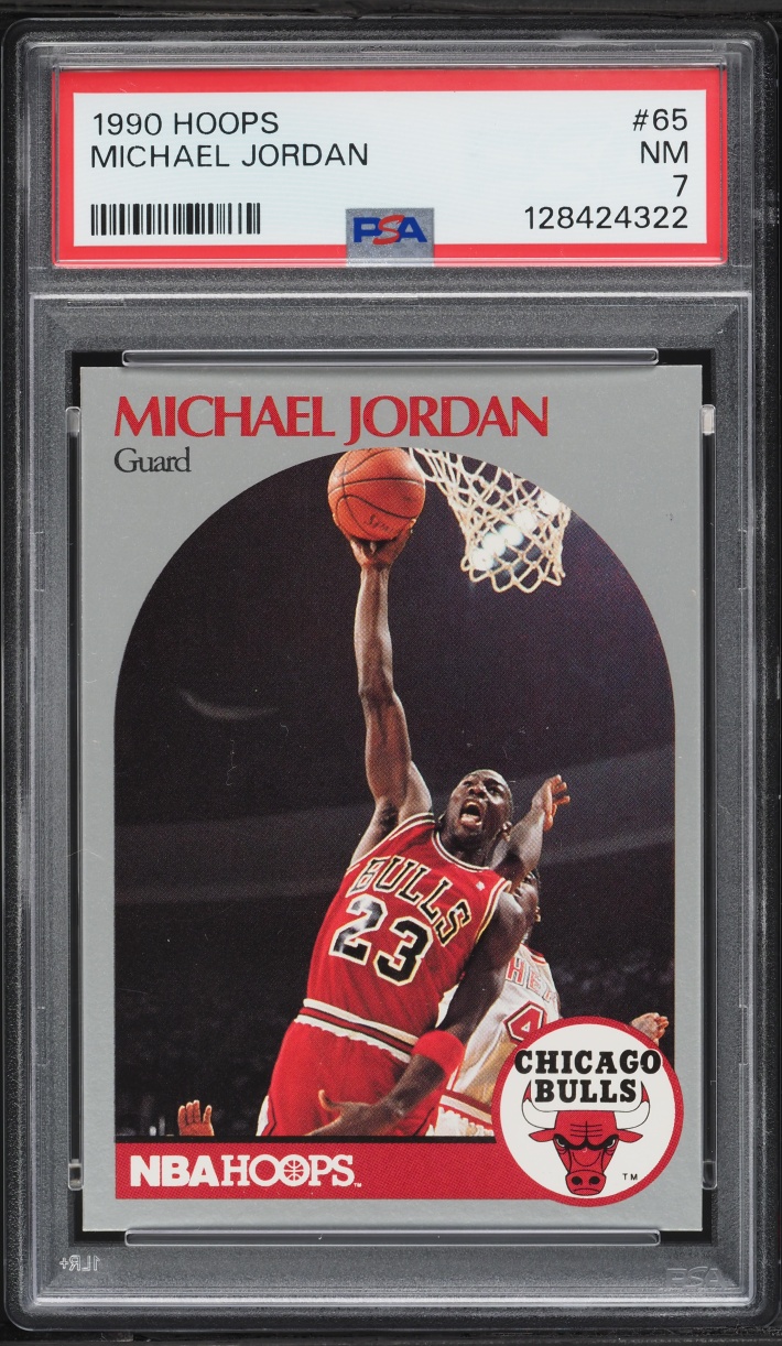 1990 Hoops Michael Jordan #65 PSA 7 NRMT