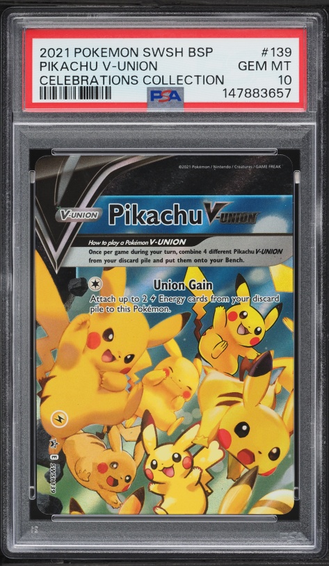 2021 Pokemon Sword & Shield Promo Celebrations Holo Pikachu V