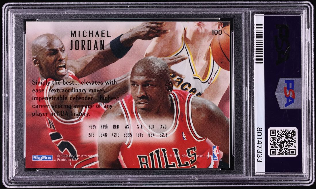 1994 Skybox Emotion Michael Jordan #100 PSA 9 MINT