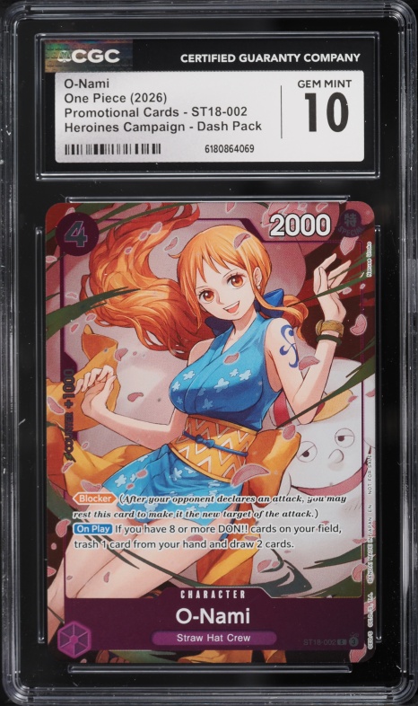 2026 One Piece Egghead Nami #ST29-008 PSA 10 GEM MINT on Fanatics