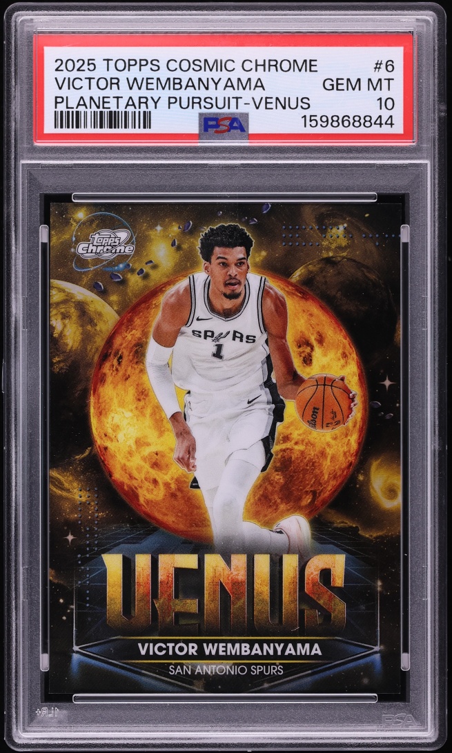 2025 Topps Chrome Cosmic Planetary Pursuit Venus Victor Wembanyama #6 PSA 10 GEM MINT