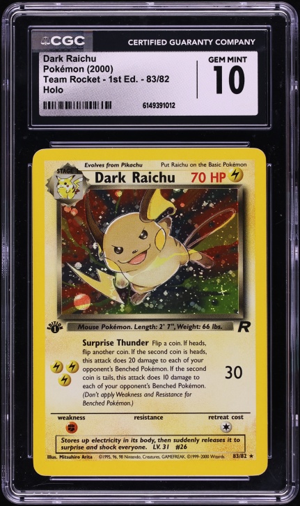 2013 Pokemon Japanese XY X 1st Edition Holo Raichu #23 PSA 10 GEM