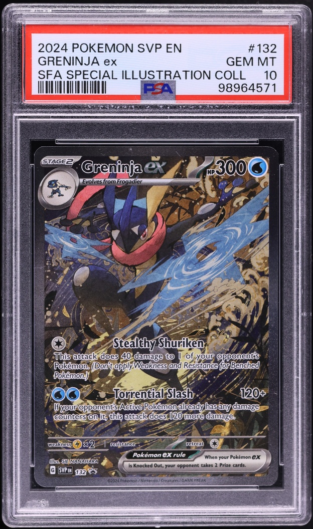 2024 Pokemon SV Promo Shrouded Fable Full Art Greninja ex #132 PSA 10 GEM MINT