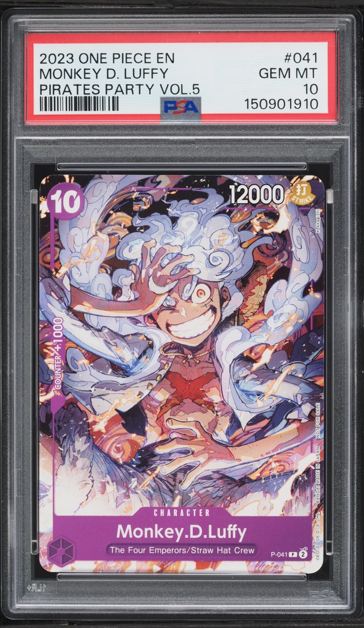 2023 One Piece Promo Pirates Party Vol. 5 Monkey D. Luffy #041 PSA 10 GEM MINT