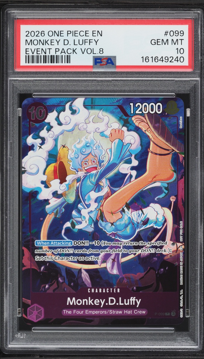 2026 One Piece Promo Event Pack Vol. 8 Monkey D. Luffy #P-099 PSA 10 GEM MINT