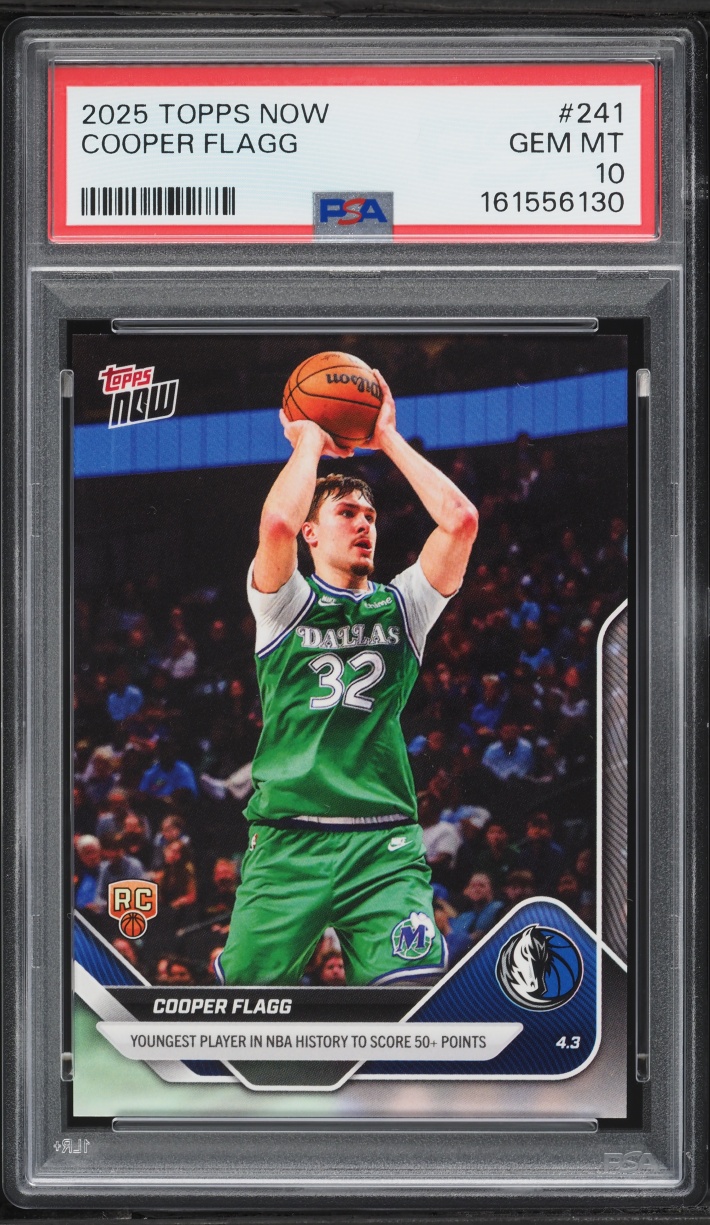2025 Topps Now Cooper Flagg ROOKIE #241 PSA 10 GEM MINT