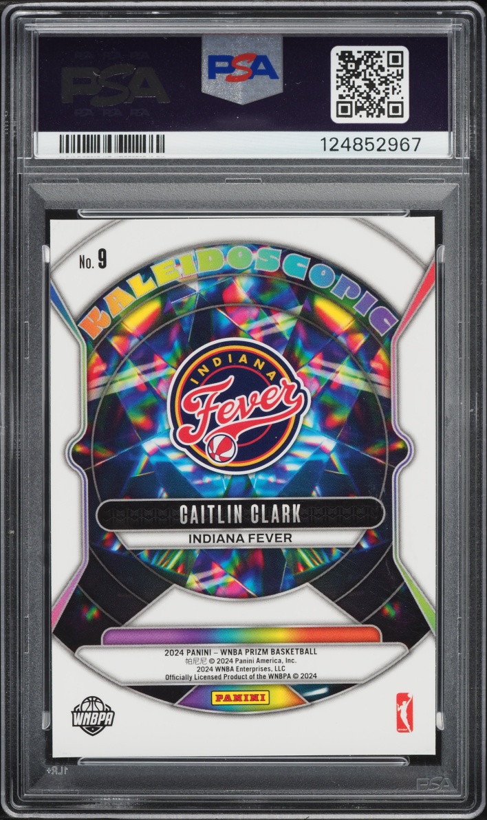 2024 Panini Prizm WNBA Kaleidoscopic Caitlin Clark ROOKIE #9 PSA 10 GEM MINT