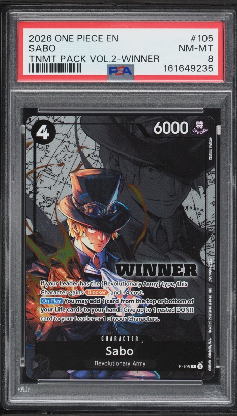 2024 One Piece Japanese Promo 7-Eleven Campaign Sabo #ST13-001 PSA