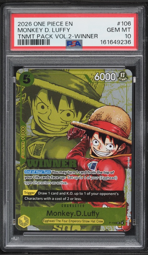 2023 One Piece Japanese Promo Card Set 1 Monkey D. Luffy #P-001