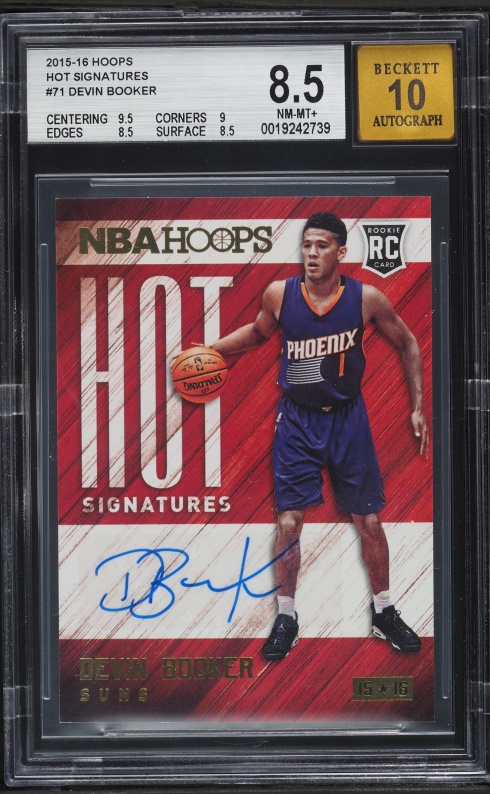 2015 Panini Prizm Black Devin Booker ROOKIE AUTO DNA 10 1/1 #P-DBK