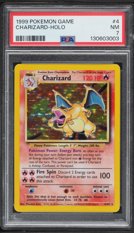 1996 Pokemon Japanese Base Set Holo Charizard #6 PSA 4 VGEX on